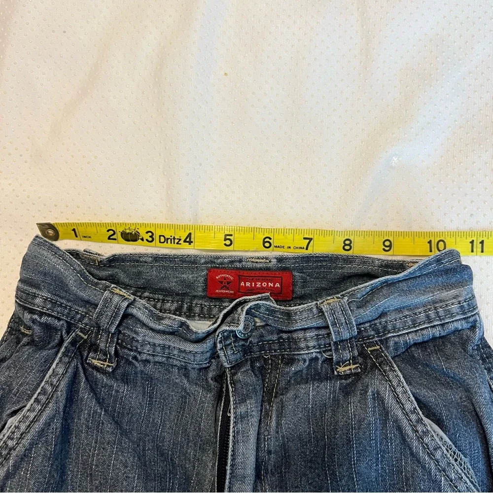 Vintage 90s Y2K Kids Arizona Convertible Cargo Jeans Size 10 Inseam 21”